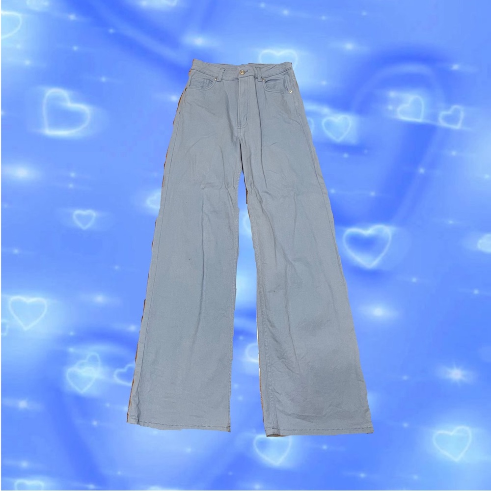 H&M Wide Leg Twill Pants